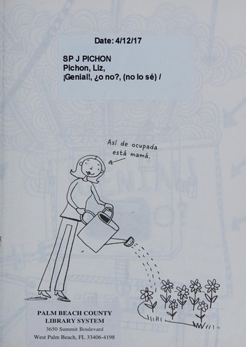 Portada en castellano de ¡Genial! ¿O no? (No lo sé...), by Liz Pichon
