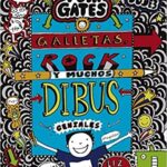 Portada en castellano de Galletas, rock y muchos dibus geniales, by Liz Pichon