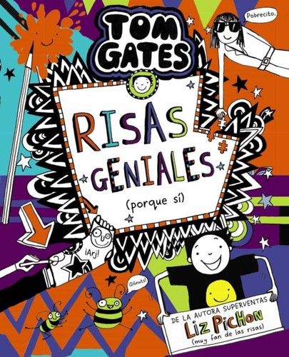 Portada en castellano de Risas geniales (porque sí), by Liz Pichon