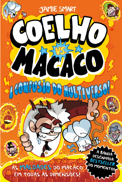 Capa de Coelho vs. Macaco - A confusão do multiverso!, Jamie Smart