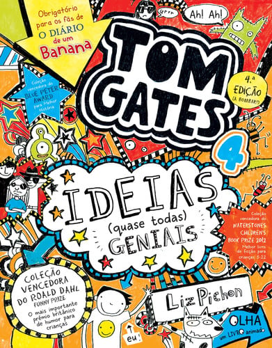 Capa da edição portuguesa de Ideias Quase Todas Geniais, de Liz Pichon