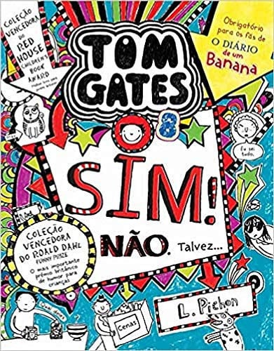 Capa da edição portuguesa de Sim! Não. Talvez…, de Liz Pichon