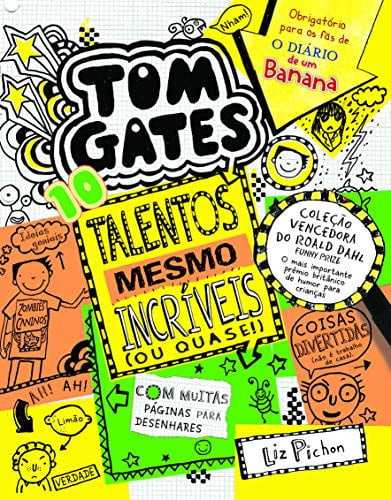 Capa da edição portuguesa de Talentos Mesmo Incríveis (Ou Quase!), de Liz Pichon