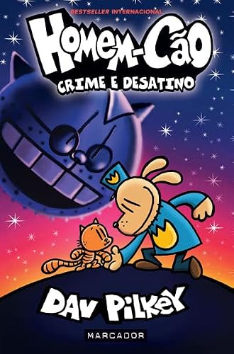 Capa de Homem-Cão: Crime e Desatino, Dav Pilkey